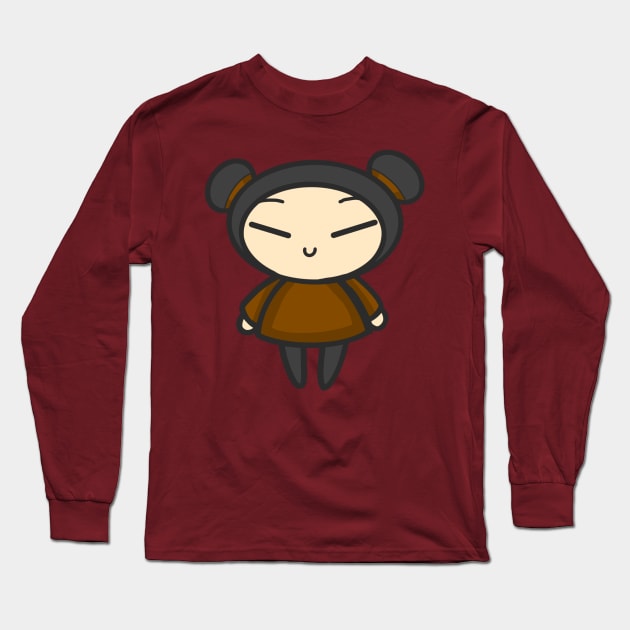 Brown Pucca Long Sleeve T-Shirt by aishiiart